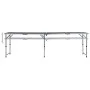 Mesa de camping plegable de aluminio gris 240x60 cm by vidaXL, camping furniture - Ref: Foro24-48177, Price: 116,93 €, Discou...