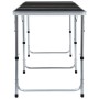 Faltbarer Campingtisch aus grauem Aluminium 240x60 cm von vidaXL, Campingmöbel - Ref: Foro24-48177, Preis: 128,72 €, Rabatt: %