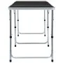 Mesa de camping plegable de aluminio gris 240x60 cm by vidaXL, camping furniture - Ref: Foro24-48177, Price: 116,93 €, Discou...
