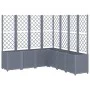 Planter with gray PP trellis 160x160x140 cm by , Pots and planters - Ref: Foro24-367881, Price: 267,71 €, Discount: %