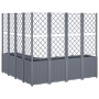 Planter with gray PP trellis 160x160x140 cm by , Pots and planters - Ref: Foro24-367881, Price: 253,02 €, Discount: %