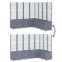 Jardinera con enrejado PP gris 160x160x140 cm de , Maceteros y jardineras - Ref: Foro24-367881, Precio: 252,93 €, Descuento: %