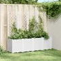 Pflanzgefäß mit weißem PP-Gitter 160x40x140 cm von , Töpfe und Pflanzgefäße - Ref: Foro24-367874, Preis: 209,20 €, Rabatt: %