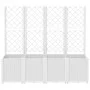 Planter with white PP trellis 160x40x140 cm by , Pots and planters - Ref: Foro24-367874, Price: 209,20 €, Discount: %