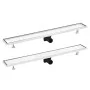 Desagüe de ducha con cubierta 2 en 1 acero inoxidable 93x14 cm de vidaXL, Desagües - Ref: Foro24-146010, Precio: 52,19 €, Des...
