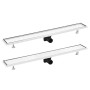 Duschrinne mit Abdeckung 2 in 1 Edelstahl 93x14 cm von vidaXL, Abflüsse - Ref: Foro24-146010, Preis: 53,05 €, Rabatt: %