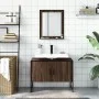 Badezimmermöbel-Set 2-teilig Eiche braun Holzwerkstoff von , Badezimmermöbel - Ref: Foro24-3214343, Preis: 87,73 €, Rabatt: %