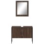 Badezimmermöbel-Set 2-teilig Eiche braun Holzwerkstoff von , Badezimmermöbel - Ref: Foro24-3214343, Preis: 88,87 €, Rabatt: %