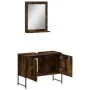 Bathroom furniture set 2 pieces engineered wood smoked oak by , Bathroom furniture - Ref: Foro24-3214341, Price: 102,74 €, Di...