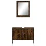 Badezimmermöbel-Set, 2-teilig, Holzwerkstoff, geräucherte Eiche von , Badezimmermöbel - Ref: Foro24-3214341, Preis: 102,74 €,...