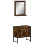 Bathroom furniture set 2 pieces engineered wood smoked oak by , Bathroom furniture - Ref: Foro24-3214336, Price: 83,91 €, Dis...