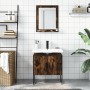 Set de muebles de baño 2 pzas madera ingeniería roble ahumado de , Muebles de baño - Ref: Foro24-3214336, Precio: 82,95 €
