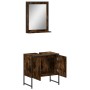 Badezimmermöbel-Set, 2-teilig, Holzwerkstoff, geräucherte Eiche von , Badezimmermöbel - Ref: Foro24-3214336, Preis: 83,54 €, ...
