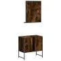 Bathroom furniture set 2 pieces engineered wood smoked oak by , Bathroom furniture - Ref: Foro24-3214336, Price: 83,91 €, Dis...