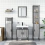 4-teiliges Badezimmerschrank-Set aus grauem Sonoma-Sperrholz von , Badezimmermöbel - Ref: Foro24-3214357, Preis: 221,94 €, Ra...