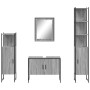 4-teiliges Badezimmerschrank-Set aus grauem Sonoma-Sperrholz von , Badezimmermöbel - Ref: Foro24-3214362, Preis: 229,94 €, Ra...