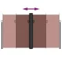 Brown retractable side awning 200x1000 cm by , Umbrellas - Ref: Foro24-4004764, Price: 169,57 €, Discount: %