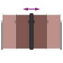 Toldo lateral retráctil marrón 200x1000 cm de , Sombrillas - Ref: Foro24-4004764, Precio: 179,85 €, Descuento: %