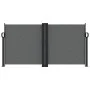 Anthracite gray retractable side awning 120x1200 cm by , Umbrellas - Ref: Foro24-4004793, Price: 132,76 €, Discount: %