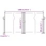 Anthracite gray retractable side awning 120x1200 cm by , Umbrellas - Ref: Foro24-4004793, Price: 132,76 €, Discount: %