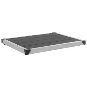 WPC Gartenduschwanne Edelstahl grau 80x62 cm von vidaXL, Duschwannen - Ref: Foro24-48203, Preis: 90,62 €, Rabatt: %