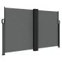 Anthracite gray retractable side awning 140x1200 cm by , Umbrellas - Ref: Foro24-4004808, Price: 154,64 €, Discount: %