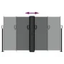 Anthracite gray retractable side awning 140x1200 cm by , Umbrellas - Ref: Foro24-4004808, Price: 154,64 €, Discount: %