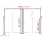 Cremefarbene einziehbare Seitenmarkise 160 x 1200 cm von , Sonnenschirme - Ref: Foro24-4004820, Preis: 149,41 €, Rabatt: %