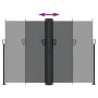 Toldo lateral retráctil negro 180x1200 cm de , Sombrillas - Ref: Foro24-4004834, Precio: 163,33 €, Descuento: %