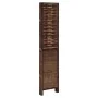 Dark brown paulownia wood 5-panel separator screen by , Room dividers - Ref: Foro24-358710, Price: 137,46 €, Discount: %