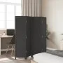 Black Paulownia solid wood 4-panel dividing screen by , Room dividers - Ref: Foro24-358849, Price: 111,49 €, Discount: %