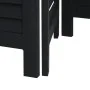 Black Paulownia solid wood 4-panel dividing screen by , Room dividers - Ref: Foro24-358849, Price: 111,49 €, Discount: %