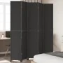 Black Paulownia solid wood 5-panel dividing screen by , Room dividers - Ref: Foro24-358856, Price: 166,00 €, Discount: %
