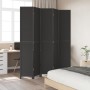 Black Paulownia solid wood 5-panel dividing screen by , Room dividers - Ref: Foro24-358856, Price: 169,71 €, Discount: %