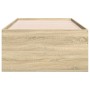 Liege mit Schubladen aus Sonoma-Eichenholzwerkstoff, 75 x 190 cm von , Betten und Lattenroste - Ref: Foro24-3280890, Preis: 1...