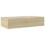 Lounger with Sonoma oak engineered wood drawers 75x190 cm by , Beds and slatted bases - Ref: Foro24-3280890, Price: 161,47 €,...
