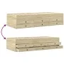 Lounger with Sonoma oak engineered wood drawers 75x190 cm by , Beds and slatted bases - Ref: Foro24-3280890, Price: 161,47 €,...