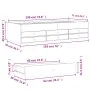 Lounger with Sonoma oak engineered wood drawers 75x190 cm by , Beds and slatted bases - Ref: Foro24-3280890, Price: 161,47 €,...