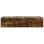 Lounger with drawers engineered smoked oak wood 75x190 cm by , Beds and slatted bases - Ref: Foro24-3280892, Price: 165,41 €,...