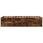 Tumbona con cajones madera ingeniería roble ahumado 75x190 cm de , Camas y somieres - Ref: Foro24-3280892, Precio: 167,33 €