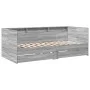 Sonoma gray engineered wood lounger with drawers 75x190 cm by , Beds and slatted bases - Ref: Foro24-3280865, Price: 193,43 €...