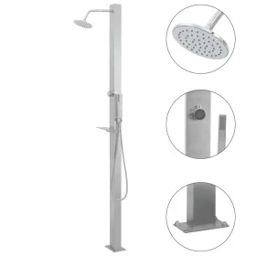Ducha de exterior de acero inoxidable recta de vidaXL, Accesorios para piscinas y spa - Ref: Foro24-48198, Precio: 161,63 €, ...