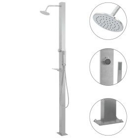 Gerade Außendusche aus Edelstahl von vidaXL, Pool- und Spa-Zubehör - Ref: Foro24-48198, Preis: 167,36 €, Rabatt: %
