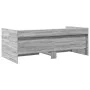 Sonoma gray engineered wood lounger with drawers 75x190 cm by , Beds and slatted bases - Ref: Foro24-3280865, Price: 193,43 €...