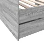 Sonoma gray engineered wood lounger with drawers 75x190 cm by , Beds and slatted bases - Ref: Foro24-3280865, Price: 193,43 €...