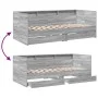 Sonoma gray engineered wood lounger with drawers 75x190 cm by , Beds and slatted bases - Ref: Foro24-3280865, Price: 193,43 €...