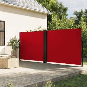 Toldo lateral retráctil rojo 180x1000 cm