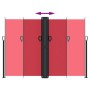 Rote einziehbare Seitenmarkise 180x1000 cm von , Sonnenschirme - Ref: Foro24-4004747, Preis: 155,63 €, Rabatt: %