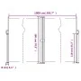Cream retractable side awning 180x1000 cm by , Umbrellas - Ref: Foro24-4004745, Price: 153,52 €, Discount: %