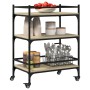 Küchenwagen aus Sonoma-Eichenholzwerkstoff, 65 x 40 x 86,5 cm von , Küchen- und Speisewagen - Ref: Foro24-842397, Preis: 62,1...